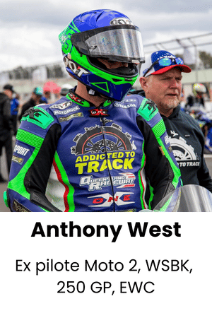 Anthony West - Ex pilote Moto 2 WSBK 250 GP EWC