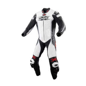 Combinaison moto blanche face