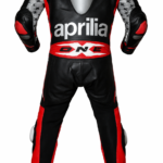 Combinaison moto cuir One-X réplica Aprilia vue de dos
